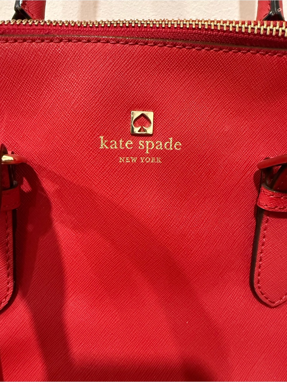 Kate Spade Cove Street Pillbox Red Leather Pippa Satchel Purse Handbag - Picture 3 of 11